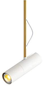 KUVAHECDH Foco de Iluminación Colgante Gu10 Ajustable Hacia Arriba Y Hacia Abajo Luminaria de Suspensión Moderna Accesorios Colgantes Tubo Largo Downlight de Techo Aluminio 3W Led Cocina Isla Luces Lá