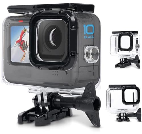 Protective Underwater Diving 60 Meters Waterproof Housing Case for Go pro Hero 13/12/11/10/9 Black Action Cameras with Accessories