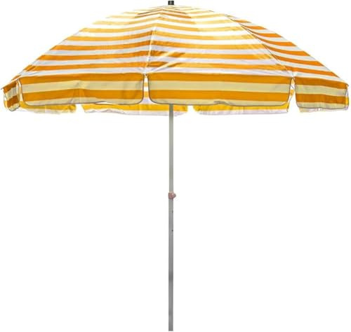 Garden Parasol Umbrella Outdoor 8Ft Beach Portable Beach With Sand Anchor And 8 Fiberglass Ribs & Portable Pu Coating For Beach