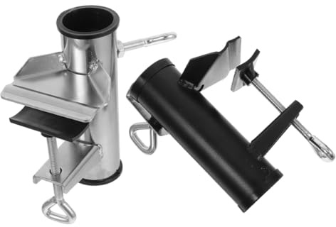 iplusmile 2 pièces Lot de Pinces Parasol pour Balcon et Terrasse Support Fixe Résistant Au Vent Clips Robustes Anti- Fixation Stable pour Parasol Extérieur pour Jardin et Plage