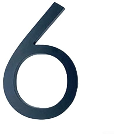 Besttoolifes Numéros de maison flottants pour portes extérieures, grand panneau d'adresse moderne en alliage de zinc avec finition résistante aux intempéries pour boîte aux lettres, clôture et villa