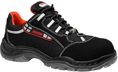 ELTEN SENEX ESD S2, Chaussures de sécurité pour Homme, légères, Embout en Plastique (Plus léger qu'un Embout en Acier), matière supérieure : Textile, Doublure intérieure : Textile (Respirant), 42