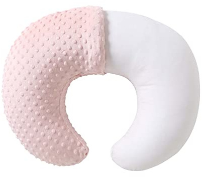QUENESS Coussin d'allaitement avec Housse pour bébé garçon et Fille, Coussin d'allaitement avec taie d'oreiller pour l'allaitement, l'allaitement au biberon, Soutien du bébé avec Housse de Coussin