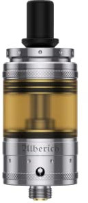 Vapefly Alberich MTL RTA Clearomizer Set | Selbstwickler | Top-Filling | Single Coil | Farbe: silber