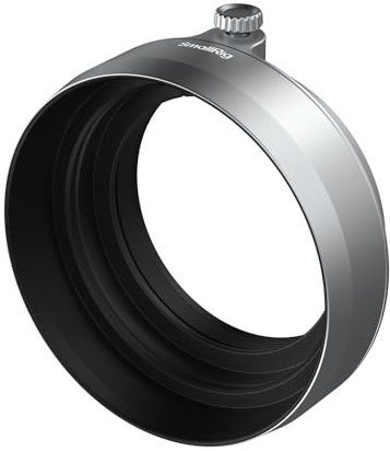 SMALLRIG X Half Lens Hood Sun Shade for Fujifilm, Shading Hood, Compatible with UV/VND Filters, Aluminum Alloy, Anti-Scratch Protective Cover, Anti-Glare (Silver) - 5393