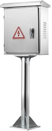 LYUCAYHQ Scatola Elettrica da Esterno, Cassetta per Contatore Elettrico con Serratura e Perno di Montaggio, Armadio Elettrico in Acciaio Inossidabile 304(110x15x30cm/43x6x12in)