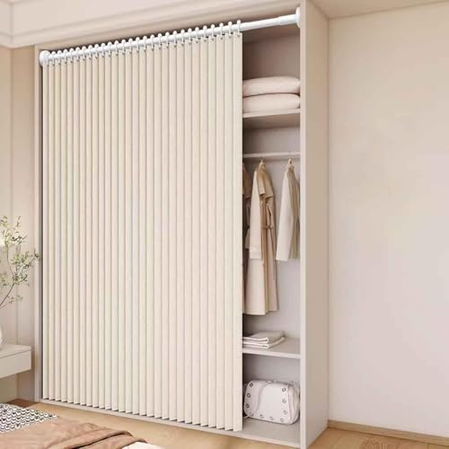 HLTQL Cortina magnética Opaca Estilo acordeón para Puerta de Armario, Plisada, Plegable, Puerta de acordeón, Divisor de habitación, Dormitorio, baño, Sala de Estar(06,W 300*H 200cm)