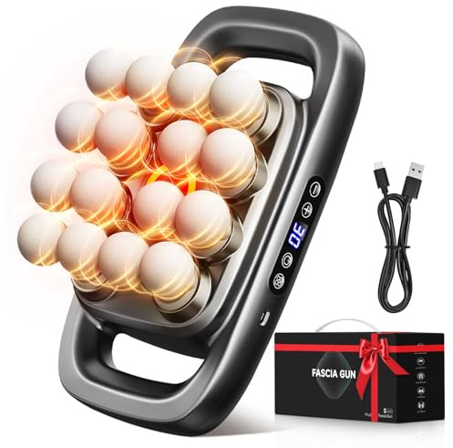 2026 New 16-Head Deep Tissue Percussion Massage Gun – Quiet Muscle Massager for Full Body, Up to 30 Intensity Levels, Cordless Rechargeable for Back, Legs, Shoulders & Recovery.Black