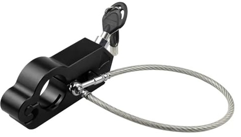 Antirrobo Moto Freno Candado para Casco de Motocicleta CNC, candado Modificado para Casco de Motocicleta, candado antirrobo para Casco de Motocicleta Candado Moto(Black)