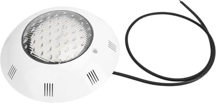 ZAWELIYO Luces LED para Piscinas Iluminación Subacuática Sumergible Alto Brillo Ahorro de Energía IP68 Diseño Seguro para Piscinas Paisaje Material ABS 12V Bajo Voltaje (Blanco puro 12W)