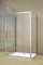 Aica Sanitär Duschkabine U Form Duschabtrennung 140x80cm U-Kabine Duschtür Schiebetür Höhe 190cm mit Duschwanne 140x80cm