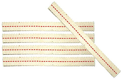 Lot de 5 mèches pour lanterne tempête Dietz - Sur mesure - 12,5 mm de large - Pour tous les modèles de 254 mm de haut - Mèche de rechange fabriquée en Allemagne