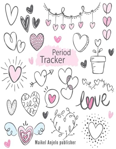 Period tracker: Period Tracker Journal for young girls and women| 4 years monthly Calendar with shapes you color it| Menstrual calendar | PMS Symptoms | menstrual cycle tracker | menstrual tracker
