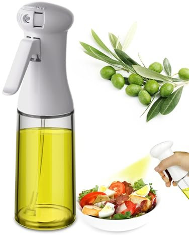 HoldFist Spruzzino Olio, Nebulizzatore Olio per Friggitrice ad Aria, 200ML Olio Spray, Protezione Dalla Polvere Spruzzatore Olio
