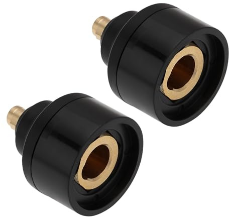 EMSea 2 Pièces Adaptateur en Laiton 10/25 Mâle à 35/50 Femelle Connecteur d'adaptateur de Machine à Souder en Laiton pour Machine à Souder Machine de Découpe Plasma