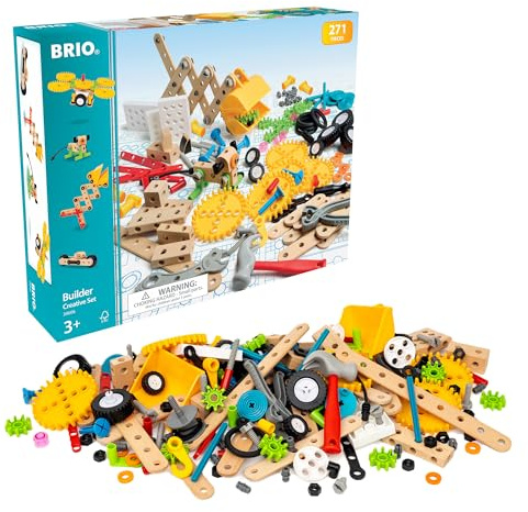 BRIO Builder - 34606 Builder Creative Set | 271-piece Educational Construction Toy for Kids Aged 3 Years Up