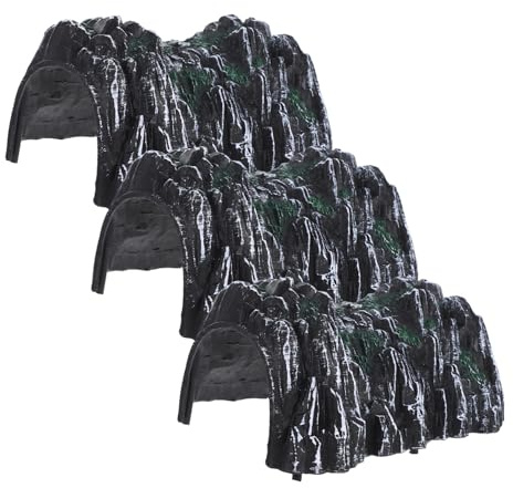 Gatuida 3 Piezas Modelos de Cueva Simulada Accesorios de Túnel de Tren de Plástico para Decoración Realista para Vías de Tren Miniatura