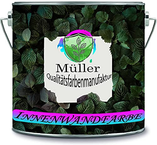 Müller Qualitätsfarbenmanufaktur Pintura multicolor para paredes interiores de alta opacidad sin disolventes, 1 capa opaca (10 l, beige)