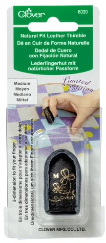 Clover Limited Edition Natural Fit Leather Thimble - Medium