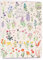Kokonote Mappe A4 - Eckspannmappe Wild Flowers - Heftmapppe A4 Jungen und Mädchen - Sammelmappe A4 mit Gummizug, Rosa Flowers, CSG0117