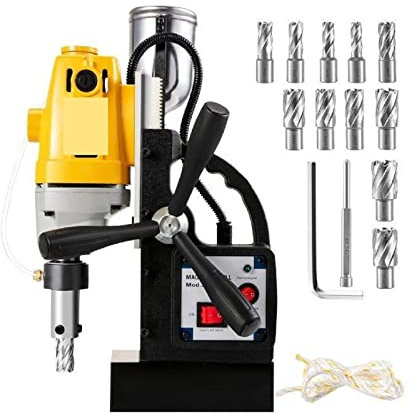 ZHELLY MD40 Magnetbohrmaschine 40 mm for Konstruktionsstahlkonstruktion 1100 W höhenverstellbare elektrische Bankbohrmaschine