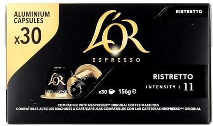 L Or Cafe en Capsules Ristretto (intensite 11) - La boite de 30, 156g