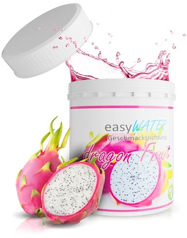 Getränkepulver Zuckerfrei - Geschmack für Wasser ohne Kalorien│ Wasser mit Geschmack Drachenfrucht - Wasserzusatz Geschmack ohne Zucker - 25 Portionen