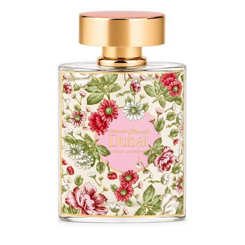 Al Haramain Miracle Dubai Extrait De Parfum 100 ml | Perfume árabe para mujeres y hombres | Fragancia floral, amaderada y dulce | Notas de almizcle cálido, ámbar y sándalo | Embalaje de lujo para