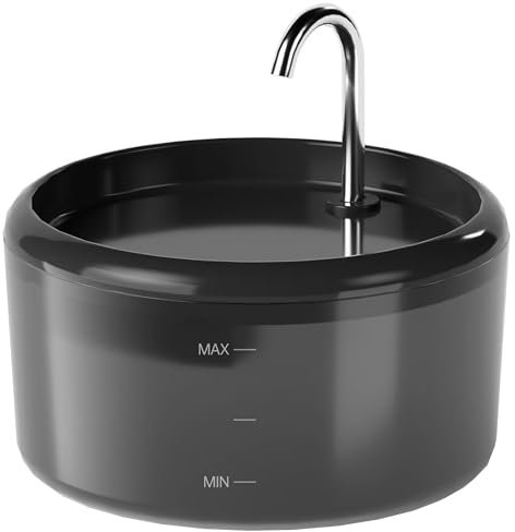 Katzenbrunnen Trinkbrunnen für Katze Automatic: Katzen Trinkbrunnen Leise - 2.4L Katzentrinkbrunnen Indoor - Wasserbrunnen für Katze Mit Led - Wasserhahn Wasserspender für Klein Hund - Haustierbrunnen