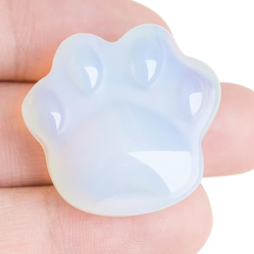 Cristaux de chat et pierres de guérison, pierre naturelle pour soulager l'anxiété, pierres de soucis de poche pour soulager le stress, cadeau unique pour les amoureux des chats en cristal, femmes et