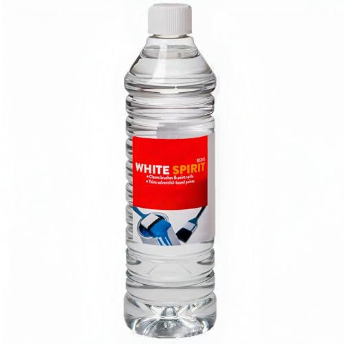 White Spirit 750ml Multi-Purpose Paint Solvent for Cleaning Brushes, Thinning Oil-Based Paints, Removing Grease and General DIY Use