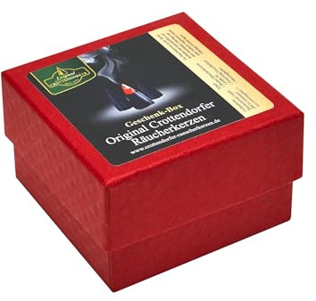 Crottendorfer presentförpackning jul rökelse – innehåll: 5 julrökelser rökelse storlek XL, 1 förpackning tändsticka, 1 mässingsskål – storlek: 8,5 x 5,5 x 8,5 cm – Made in Germany