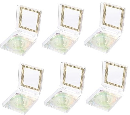 PACKOVE Custodia per 6 Pezzi Scatola Trasparente Organizer per Scatola Imballaggio Resistente per e Personale