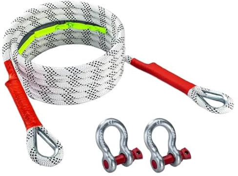 Corda Da Traino Cinghia di traino for impieghi gravosi, grande allungamento, fune for rimorchio ad alta resistenza, funi di recupero professionali for sabbia, neve, fossati, paludi interrate Per Auto,