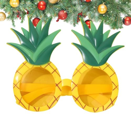 Hawaiianska solglasögon – roliga ananas sommarglasögon för strandfester, resor, bilresor, födelsedagar, scenevenemang och fotobås för vuxna, barn, män och kvinnor