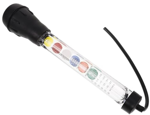 PENIKOKO Tester di Densità Elettrolitica per Batterie Auto, Misuratore di Densità Portatile in Plastica Ventosa per Rilevazione Rapida, Strumento Diagnostico per Controllo Elettrolita