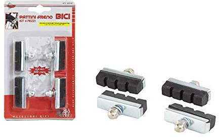 PATTINI FRENO BICI CLASS.C/DADI 40MM 4PZ