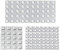 134 Pcs Ammortizzatore di Colpi, Gommini Adesivi, Gommini Silicone Trasparenti Paracolpi, Gommini Paracolpi, per Porte, Mobili, Laptop, Cassetti, Armadiett, 3 Misure