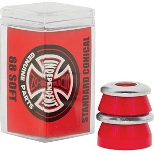 INDEPENDENT Gommes Skateboard Bushings (Jeu De 4) Conical Soft 88A Rouge