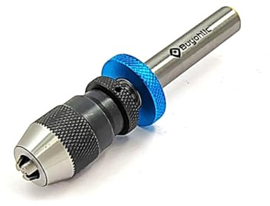 Buyohlic Micro Fine Drill Adaptor Miniature Quill 0-1/8 INCH/ 0-3MM JT0 KEYLESS Drill Chuck Taper to mount Adapter (JT0 Micro Drill Chuck with 1/2'' Adapter)