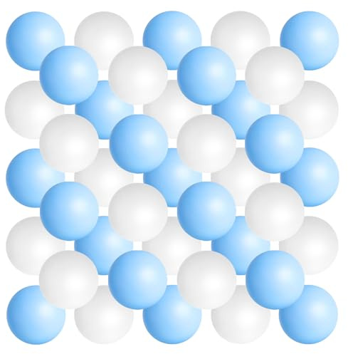 SEEVOR 28 Pcs Table Tennis Balls 40mm Plastic Balls Bulk, Blue and White