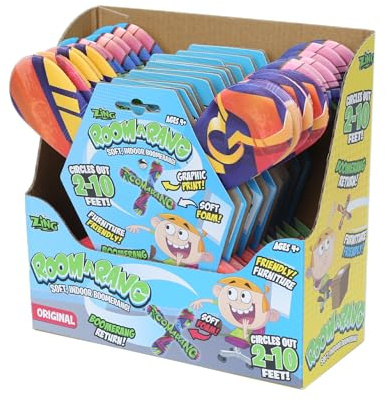 Zing Roomarang | Soft Indoor Boomerang | Circles Out 2-10 Feet | Selected at Random