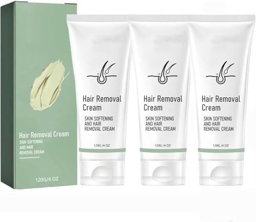 Crema Depilatoria Indolora, Gel Suavizante y Depilatorio, Crema de Afeitar Suave y Sedosa, Desmaquillante Facial Suave para Mujeres, Piel Sensible, Espalda y Brazos