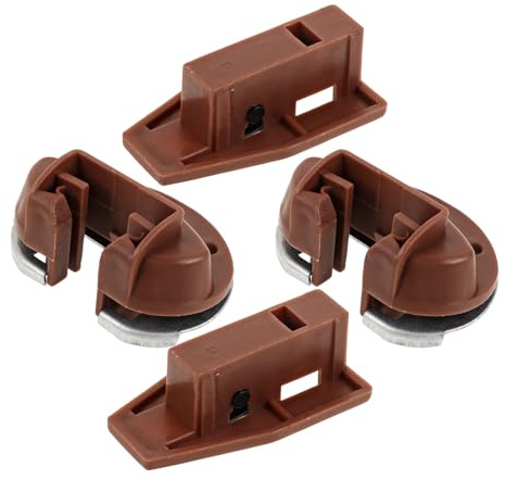 Outanaya 2 Sets Plastic Drawer Slide Drawer Guide Track Repair Kit with Mounting Positioners for Furniture Slides Replacement and Installation Aid