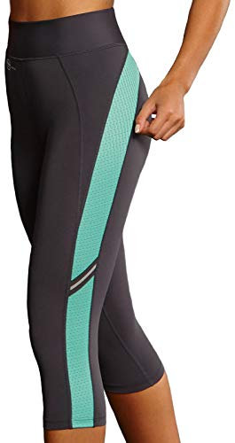 Anita Damen Sport Tight Fitness Leggings, Pool Blue/Anthrazit, S
