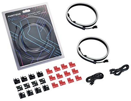 Phanteks Neon Digital RGB LED-Strip Combo-Set PC-LED-Streifen 400mm RGB, PH-NELEDKT_CMBO, 2x400mm