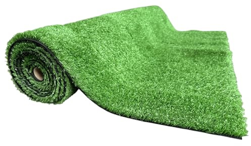 Erba Prato Sintetico Artificiale per Tappeto Manto Erboso effetto realistico da giardino (Spessore 15 mm, Rotolo 2x3 metri (6 mq))