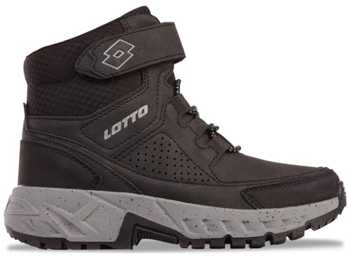 Lotto Código de estilo: 2600400K ALDERTON MID K Unisex Niños Botas de media longitud, negro y gris, 32 EU