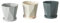 Lot de 3 pots pour plantes en plastique, pots pour plantes, pots décoratifs pour plantes d'intérieur, avec trous de drainage et soucoupes, lot de pots de fleurs en plastique, pour intérieur et