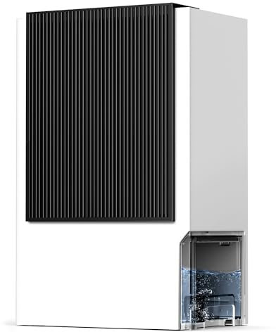 EasyAcc Deshumidificador eléctrico 3 en 1, 3 L/24 H, silencioso, portátil, antiinclinación, modo de invierno, modo de sueño, temporizador para baño, sótano, etc